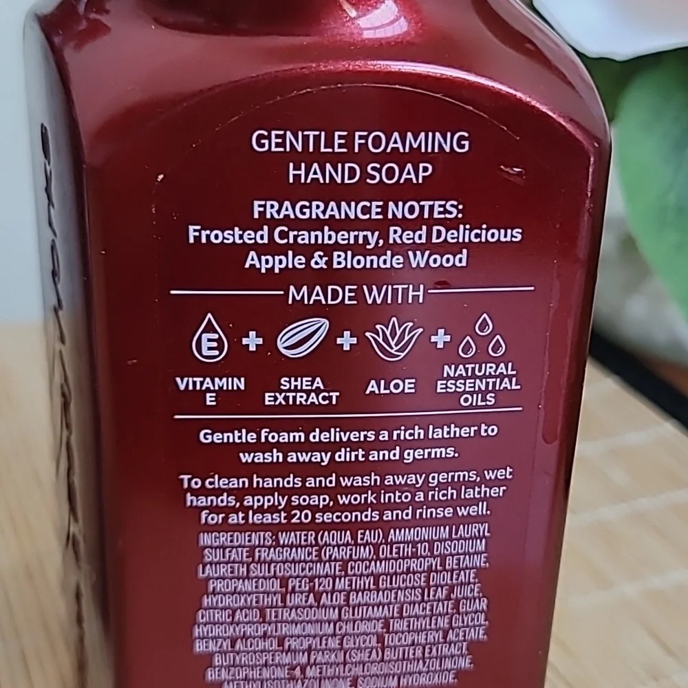Frrosted Cranberry Foaming Hand Soap Set of 3  *NWT* - Picture 2 of 2